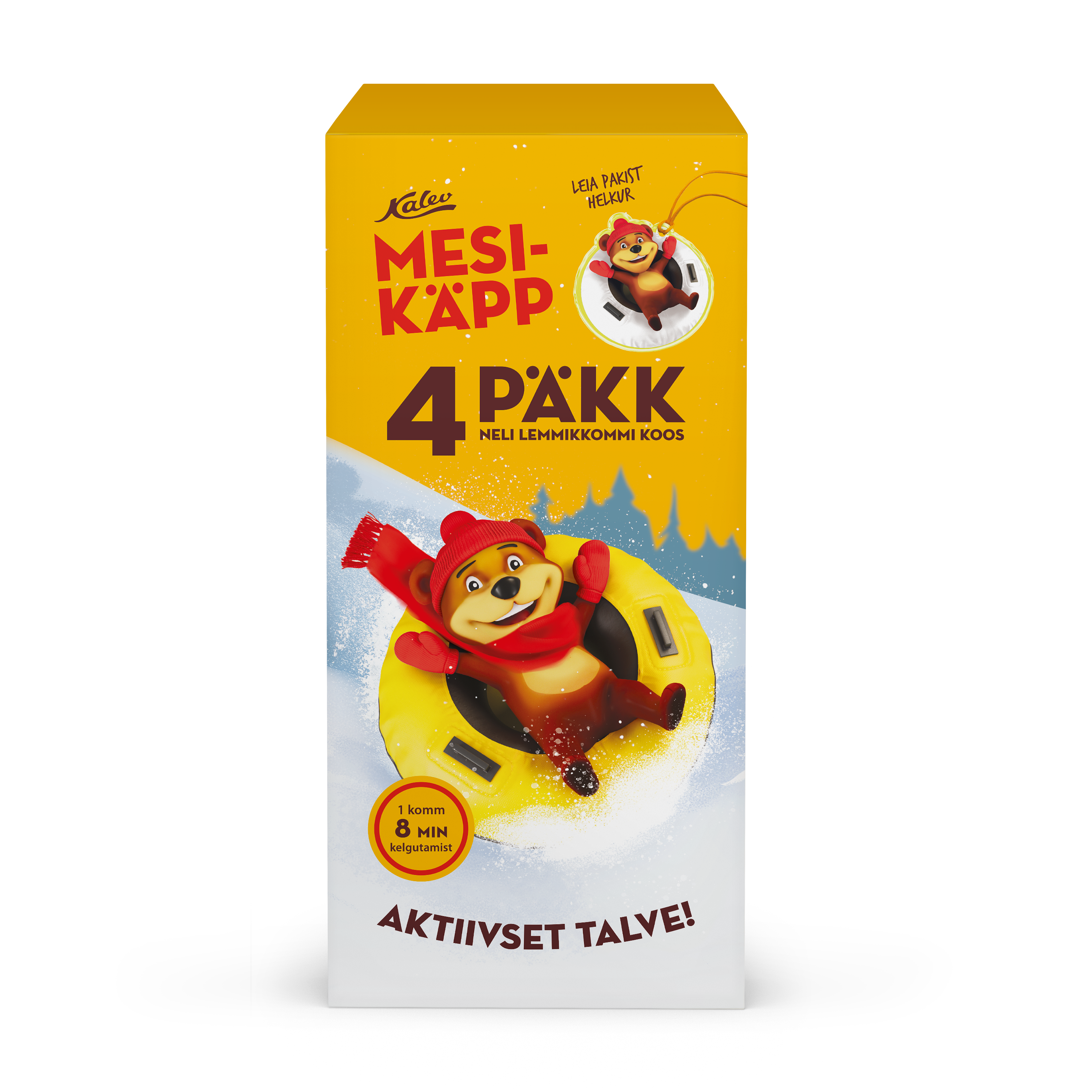 Candy pack Mesikäpp 4Päkk Christmas edition 420g