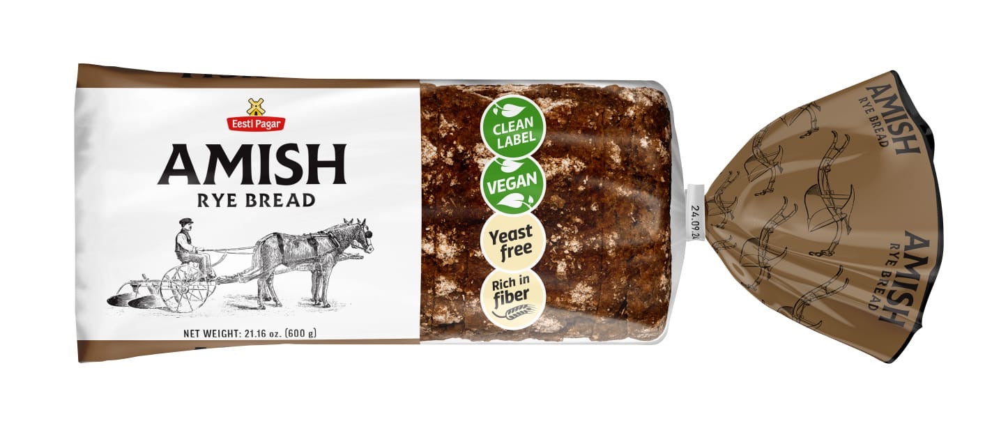 Eesti Pagar Yeast Free AMISH Rye Bread 600G (previously Peremehe)