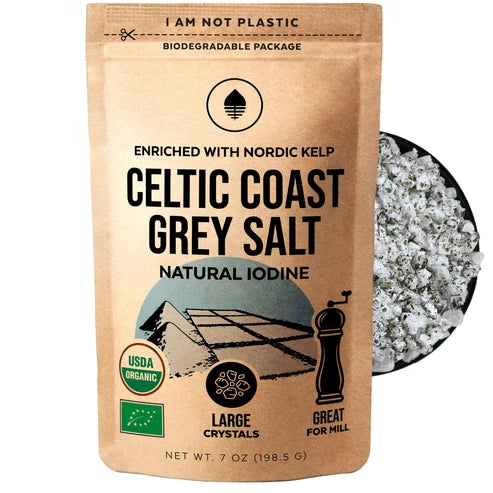 Organic Celtic Gray Salt with Nordic Kelp 7oz