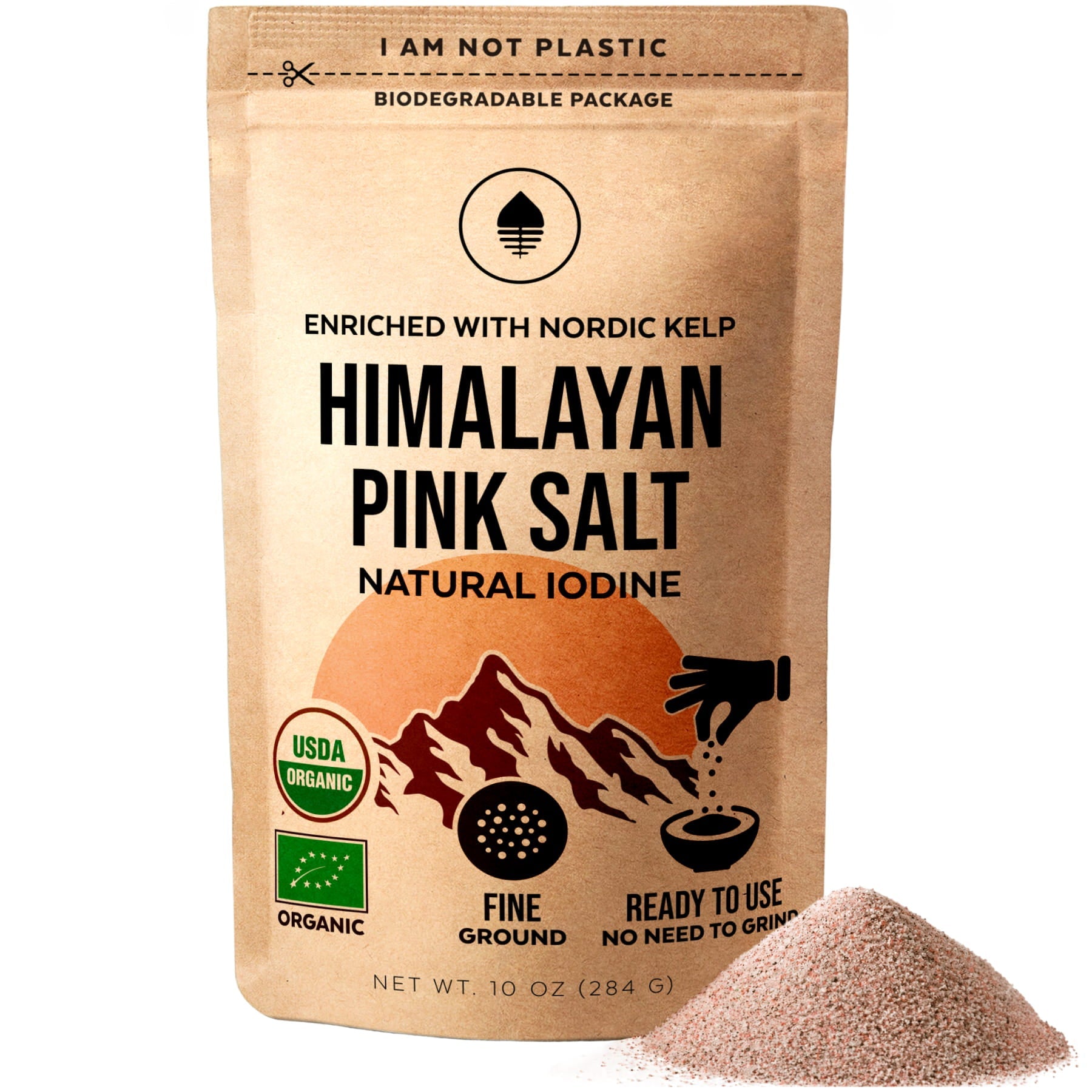 Organic Himalayan salt with Nordic kelp 10oz
