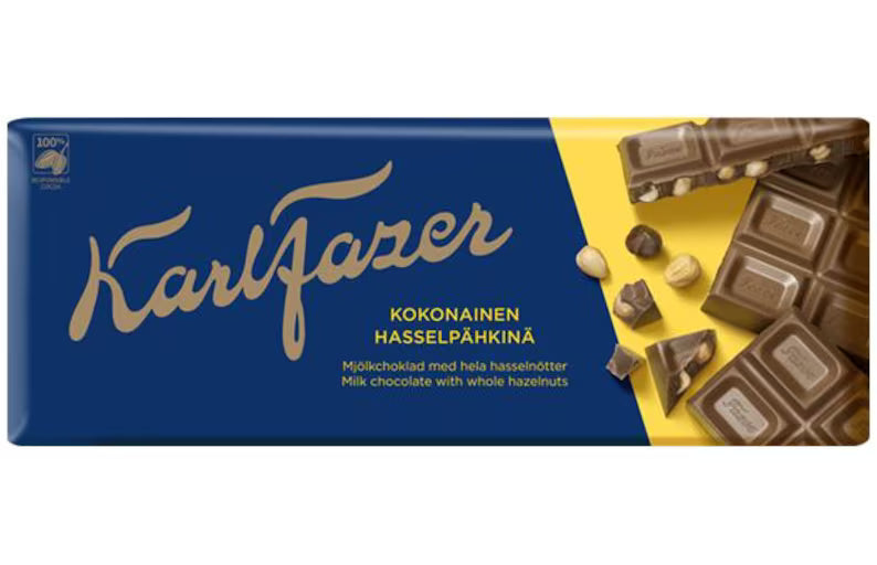Fazer Milk Chocolate with hazelnuts 200g/7,5 0z