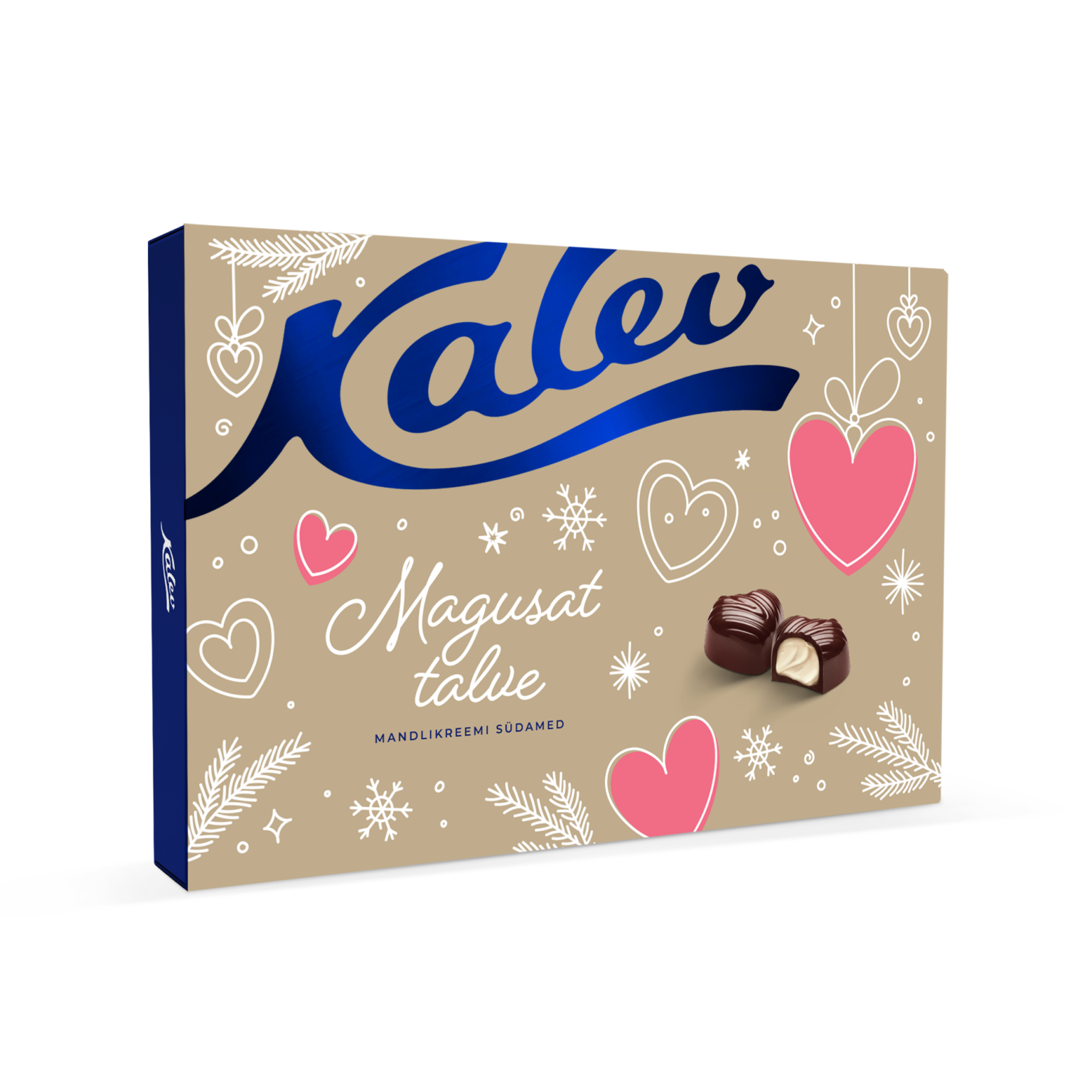 Kalev dark  chocolate candy with almond cream filling 208g