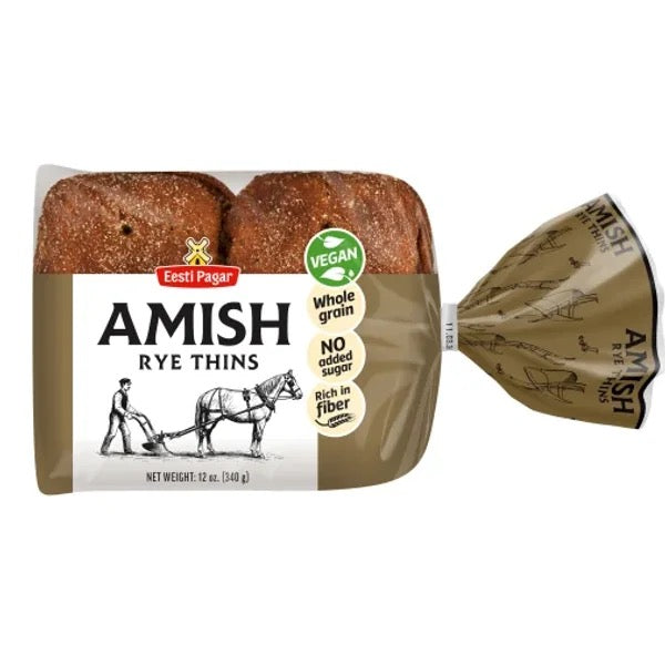 Amish Rye Pocket 340g  (6x57g)/12oz(6x2oz) Previously Rye Pocket